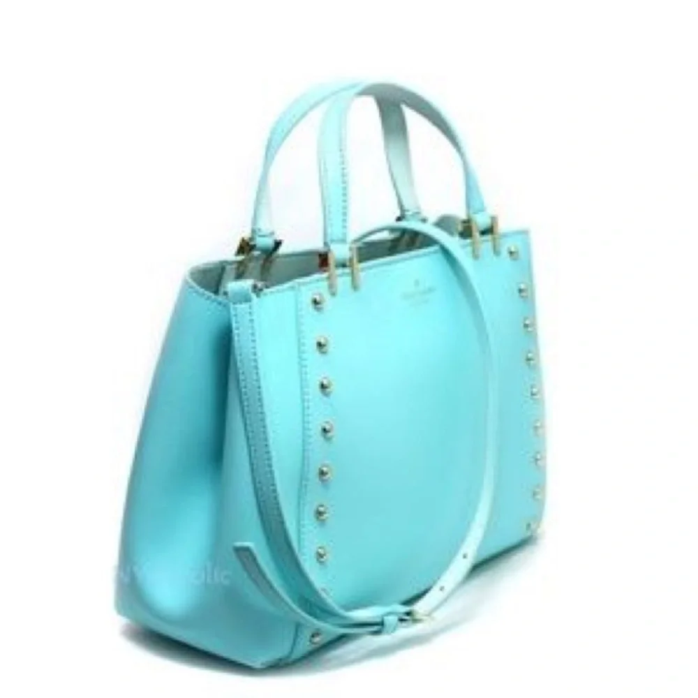 Kate Spade Atoll Tiffany Blue Romily Rivet Bag